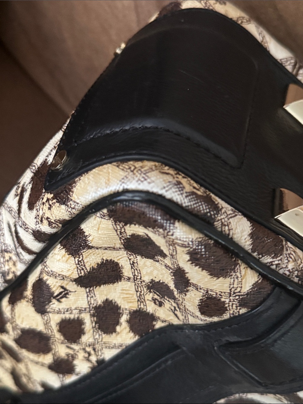 RARE L.A.M.B. by Gwen Stefani Leopard Print Shoulder Bag Tote - Picture 10 of 14